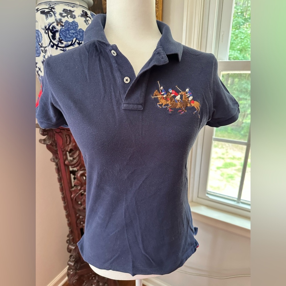 Ralph Lauren Skinny Polo large multi polo embroidered big logo